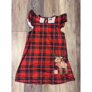 Girls plaid Christmas dress